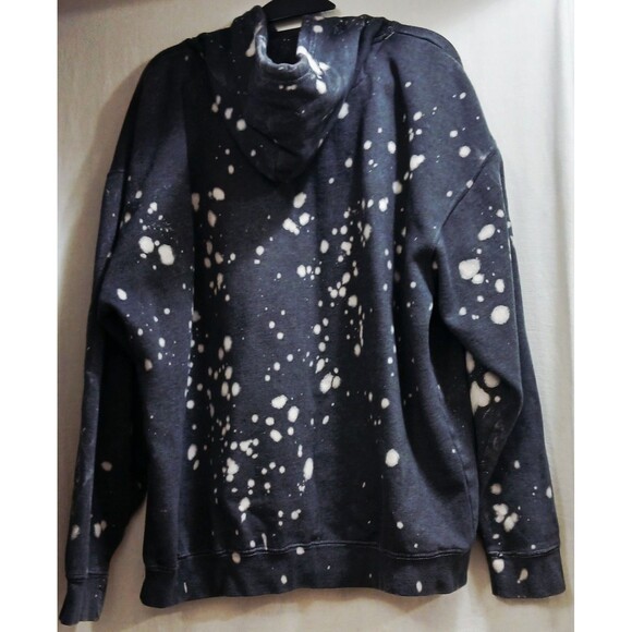 Star Wars Baby Yoda Men's Gray Acid Washed Fleece Graphic Hoodie Pocket 2XL EUC - Picture 3 of 6